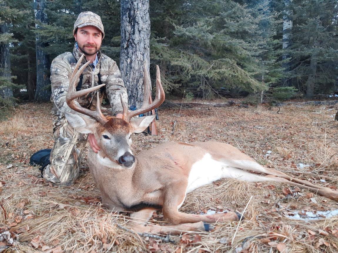 Archery whitetail buck taken in Alberta